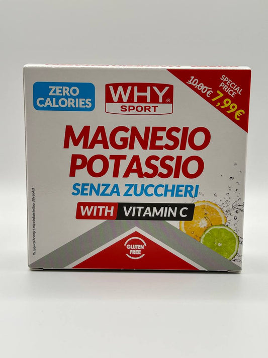 Magnesio Potassio Senza Zuccheri 10 Bustine WHY SPORT