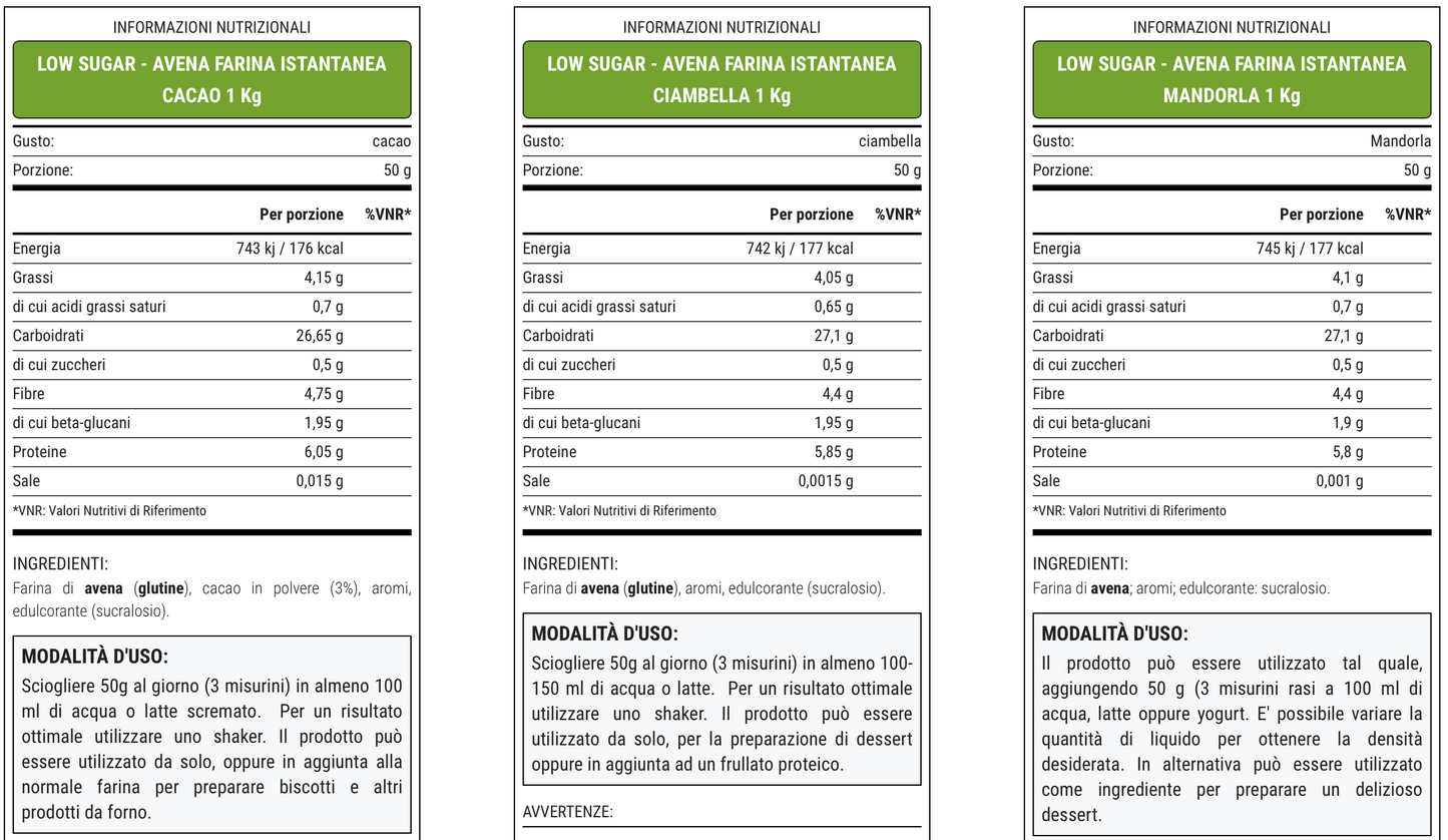 FARINA D'AVENA ISTANTANEA WHYNATURE!